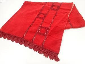 ビロードレース変わり格子模様ショール